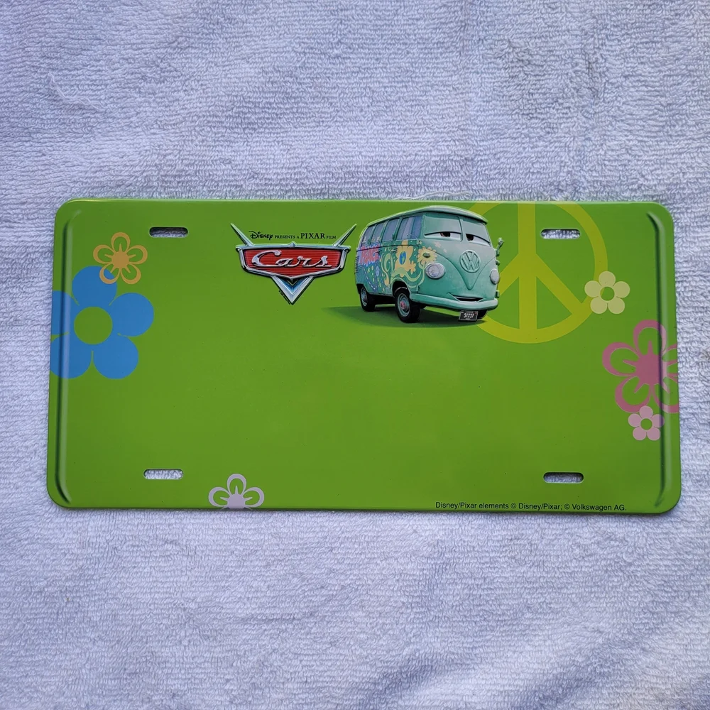 Disney Pixar Cars Fillmore License Plate • Kellogg’s Promo Collector Decor
